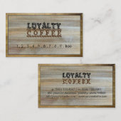 Loyalty Coffee Punch Modern Wood #5 (Voorkant / Achterkant)