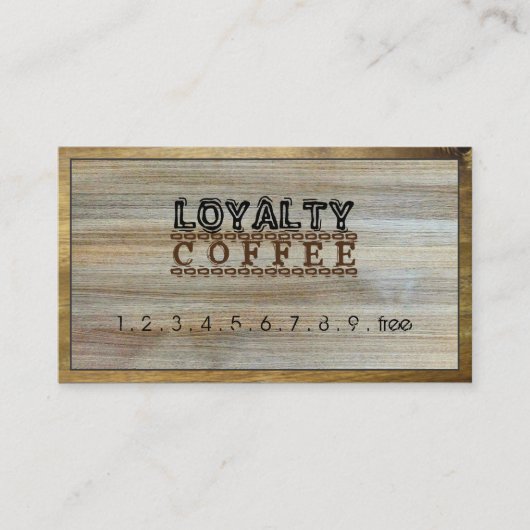 Loyalty Coffee Punch Modern Wood #5 (Voorkant)