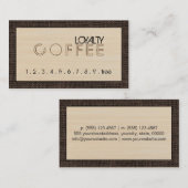 Loyalty Coffee Punch Modern Wood #6 (Voorkant / Achterkant)