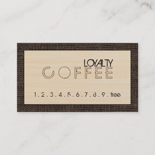Loyalty Coffee Punch Modern Wood #6 (Voorkant)