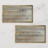 Loyalty Coffee Punch Modern Wood #6 (Voorkant / Achterkant)