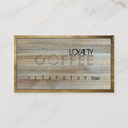 Loyalty Coffee Punch Modern Wood #6 (Voorkant)