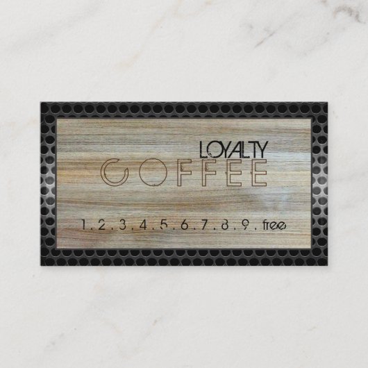 Loyalty Coffee Punch Modern Wood #8 (Voorkant)