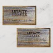 Loyalty Coffee Punch Modern Wood Grain #12 (Voorkant / Achterkant)