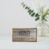 Loyalty Coffee Punch Modern Wood Grain #12 (Staand voorkant)