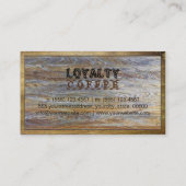 Loyalty Coffee Punch Modern Wood Grain #12 (Achterkant)