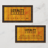 Loyalty Coffee Punch Modern Wood Grain #3 (Voorkant / Achterkant)