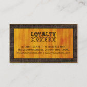 Loyalty Coffee Punch Modern Wood Grain #3 (Achterkant)