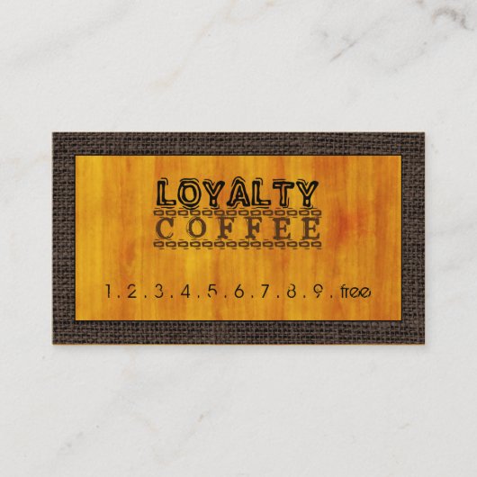 Loyalty Coffee Punch Modern Wood Grain #3 (Voorkant)