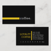 Loyalty Coffee Punch Plain Black Modern Jonquil (Voorkant / Achterkant)