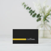 Loyalty Coffee Punch Plain Black Modern Jonquil (Staand voorkant)