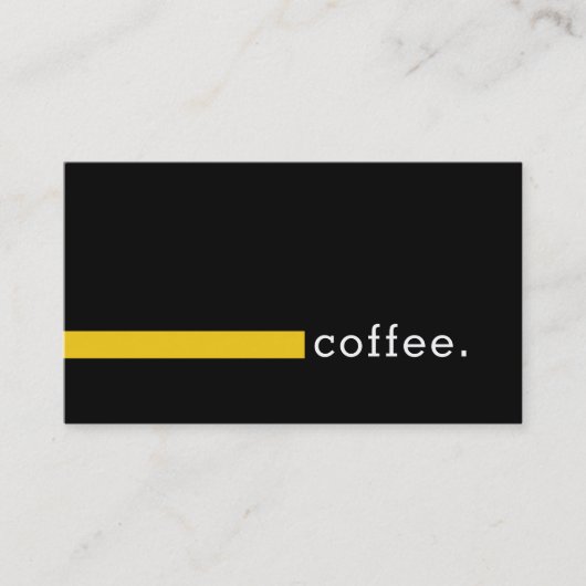 Loyalty Coffee Punch Plain Black Modern Jonquil (Voorkant)