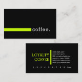 Loyalty Coffee Punch Plain Black Modern Volt (Voorkant / Achterkant)