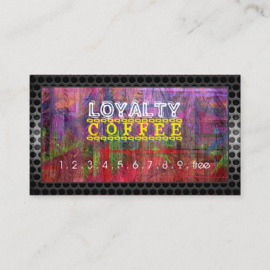 Loyalty Coffee Punch Retro Color Wood #14 (Voorkant)