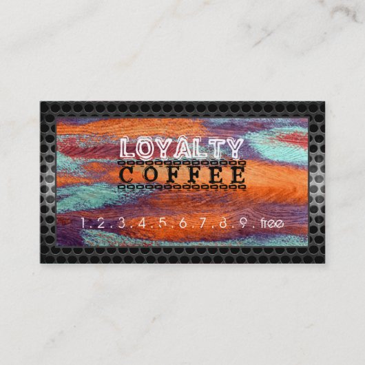 Loyalty Coffee Punch Retro Color Wood #3 (Voorkant)
