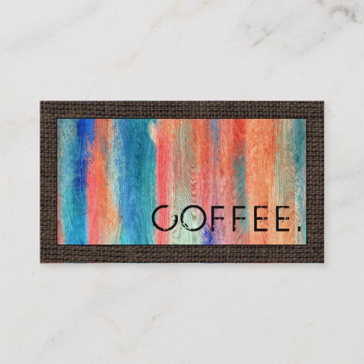 Loyalty Coffee Punch Retro Color Wood Kijk uit #8 (Voorkant)