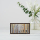 Loyalty Coffee Punch Wood Kijk Modern Burlap #12 (Staand voorkant)