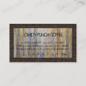 Loyalty Coffee Punch Wood Kijk Modern Burlap #12 (Achterkant)