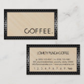 Loyalty Coffee Punch Wood Look Modern Metal #12 (Voorkant / Achterkant)