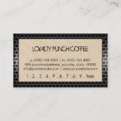 Loyalty Coffee Punch Wood Look Modern Metal #12 (Achterkant)