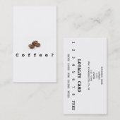 Loyalty Coffee Winkelkaart met Bean-Logo (Voorkant / Achterkant)