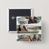 Loyalty, Edelachtbare, een Willing Heart Vierkante Button 5,1 Cm (Voorkant /achterkant)