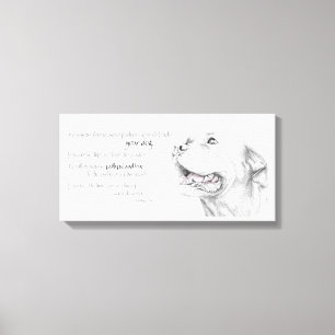 Loyalty, een Amerikaanse Staffordshire Terrier Canvas Afdruk