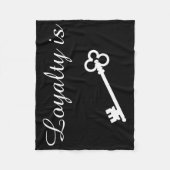 Loyalty is de belangrijkste voorwaarde fleece deken (Voorkant)