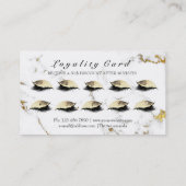 Loyalty Kaart 10 Makeup Artist Lashes Marble Gold (Achterkant)