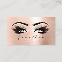 Loyalty Kaart 10 Makeup Lashes Extension Blue Roos