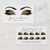 Loyalty Kaart 10 Makeup Lashes Extension Chocolate (Voorkant / Achterkant)