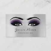 Loyalty Kaart 10 Makeup Lashes Extension Grey Plum (Voorkant)