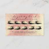 Loyalty Kaart 10 Makeup Lashes Extension Peach Roo (Achterkant)
