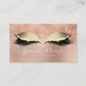 Loyalty Kaart 10 Makeup Lashes Pink Rose Gold Lux (Voorkant)