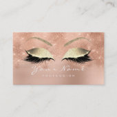 Loyalty Kaart 10 Makeup Lashes Roos Gold Glitter (Voorkant)