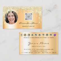 Loyalty Kaart 10 Punch Crown Coral Gold QR Foto