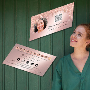 Loyalty Kaart 10 Punch Crown Silver QR Logo Foto Visitekaartje