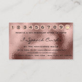 Loyalty Kaart 10 Punch Curly Hair Drips Roos Alyaa Visitekaartje (Achterkant)