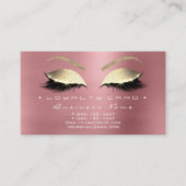 Loyalty Kaart 6 Beauty Lashes Roos Pink Gold Bean (Voorkant)