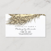 Loyalty Kaart 6 Beauty Salon Lash Black White Gold (Voorkant)