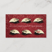 Loyalty Kaart 6 Beauty Salon Lash Gold Ruby Crown (Achterkant)