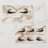 Loyalty Kaart 6 Beauty Salon Lash Marble Copper Lu (Voorkant / Achterkant)