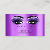 Loyalty Kaart 6 Beauty Salon Lash Paars Violet (Voorkant)