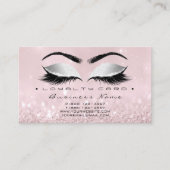 Loyalty Kaart 6 Beauty Salon Lash Pink Rose Gray (Voorkant)