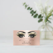 Loyalty Kaart 6 Beauty Salon Lash Roos Gold Blush (Staand voorkant)