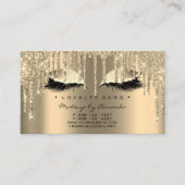 Loyalty Kaart 6 Beauty Salon Lash Spark Gold Drive (Voorkant)