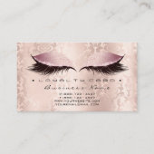 Loyalty Kaart 6 Beauty Salon Lashes Damask Pink Lu (Voorkant)