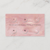 Loyalty Kaart 6 Beauty Salon Lashes Glitter Marble (Achterkant)