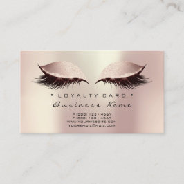 Loyalty Kaart 6 Beauty Salon Lashes Makeup Artist