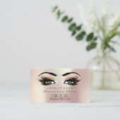 Loyalty Kaart 6 Beauty Salon Lashes Makeup Blush (Staand voorkant)